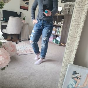 American eagle tomgirl jeans size 8